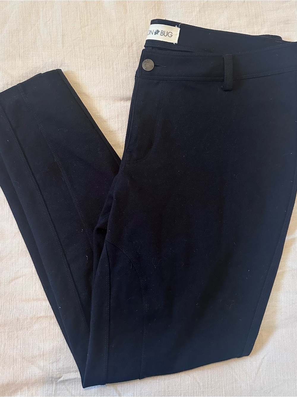 Fashion Bug Black Women’s Dress Pants with Zip Accent